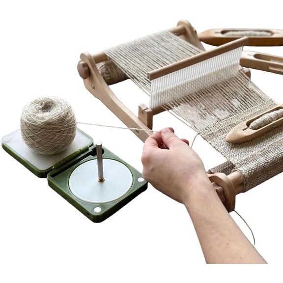 Rotating Foldable Yarn Winder, Dual Spool for Travel Craft