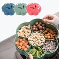 thumbnail image 1 of Rotating Fruit and Vegetable Tray Nesting Platter with Colander Plastic Compartment Divider Storage Containers for Easy Serving and Organization Perfect for Parties Appetizers and Family Topliu, 1 of 8