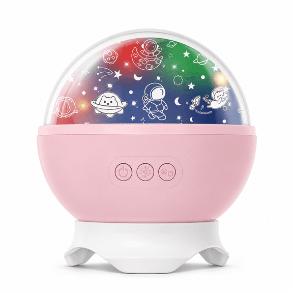 Rotating Galaxy Projector Night Light, 360° Starry Sky Projection Lamp with Multi-Color Ambient Lighting, 5W USB Powered Table Desk Decorative Lamp for Bedroom & Home Decor