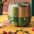 thumbnail image 1 of Rotating Grain Dispenser Under $5! Yrmaups Rotating Rice And Grain Dispenser Rotating Grain Storage Container, Grain Dispenser for Pantry, Dry Food Grain Rice Container for Kitchen, 1 of 7