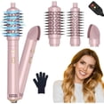 thumbnail image 1 of Rotating Hair Dryer Brush,3 in 1 Rotating Hot Air Brush with Detachable Brush(2" & 1.5"),3 Heats and 2 Speeds Rotating Hair Dryer Spinning for Curl,Straight, 1 of 8