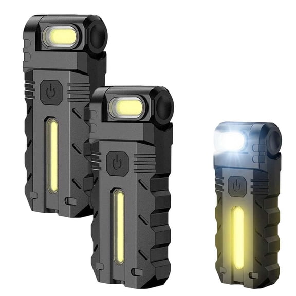 Rotating Head LED Work Light, 180 Degree Flexible Head with Strong Magnetic Base, USB Rechargeable Dual Light Source, Perfect for Car Repairing and Garage Working.