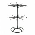 thumbnail image 1 of Rotating Jewelry Display Stand 2 Tier Round Metal Necklace Organizer For Hanging Earrings Rings Bracelets Watches Accessories, 1 of 7
