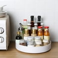 thumbnail image 1 of Rotating Kitchen Shelf Organizer | 360 Degree Turntable Storage Tray | Multifunctional Plastic Lazy Susan | Home Desktop Space Saver for Countertop | 1 Piece | 9.9 Inch, 1 of 6
