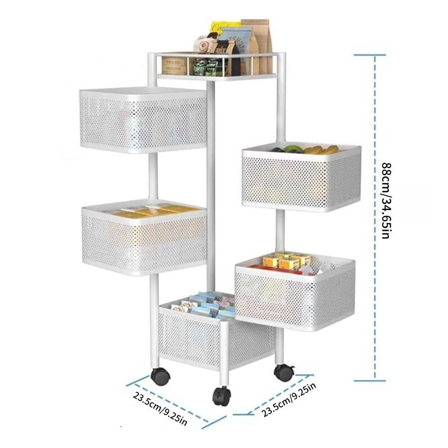 Rotating Kitchen Storage Shelf 5 Tier