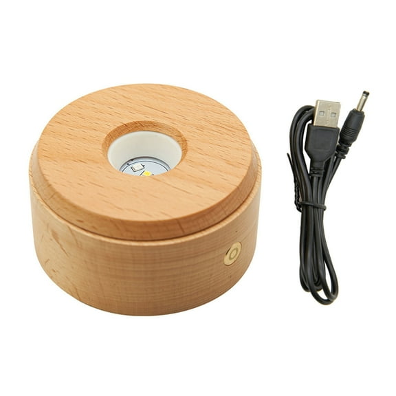 Rotating LED Display Platform With Light Functionality Ideal for Collectibles and Home Decoration Applications