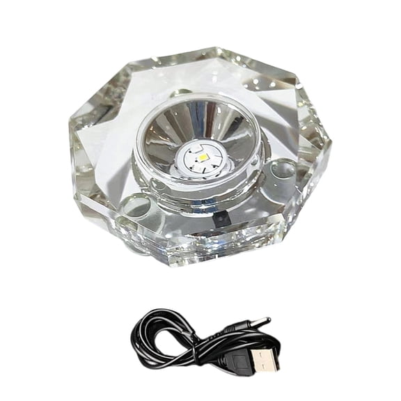 Rotating LED Display Platform With Light Functionality Ideal for Collectibles and Home Decoration Applications