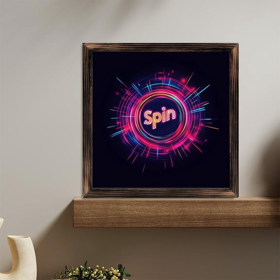 Rotating Light Beam Wooden Sign Wall Plaque - Vintage Art Decoration, Wall Decoration - Ideal Gift For Home Decoration, Living Room, Bathroom, Bedroom, Garden, Dining, Bar, Cafe, Festival Party Dec