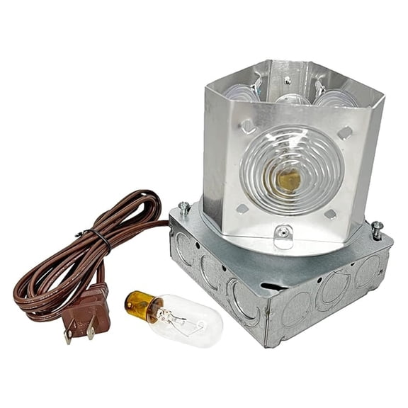 Rotating Light Kit, Revolving Lighthouse Beacon Light, 36RPM, 130v Wired Lighting, Fits 3' - 12' Decorative Lighthouse