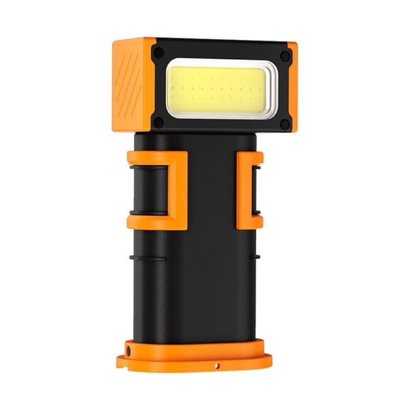 Rotating Light Source LED Torch with Base, Impermeabl Handheld Flashlight for Camping Emergencies Workshop