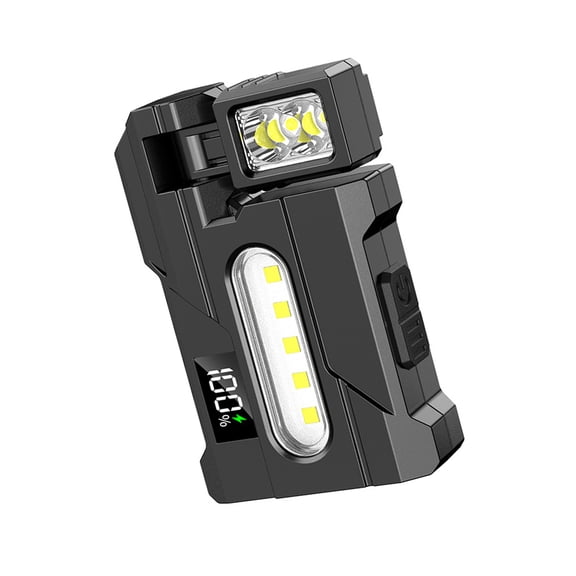 Rotating Light Source Work Light with Emergencies Signals Magnetic Rechargeable LED Lamp for Camping Hiking Car Repair