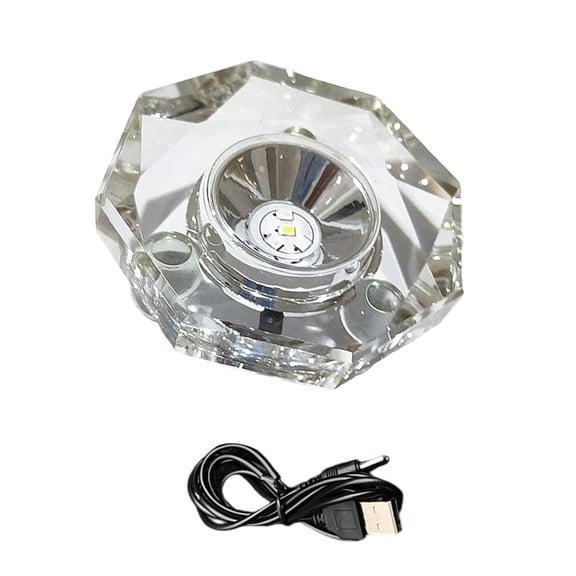 Rotating Lighted Stand With Glows USB Operations for Home Decoration Items