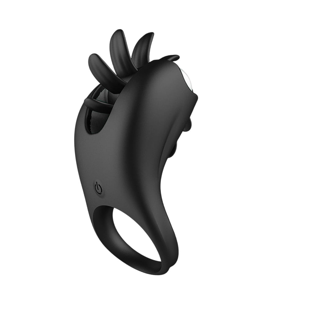 Rotating Magic Tongue Vibrating Ring Penis Ring Male Female Couple Sharing Clit Nipples and