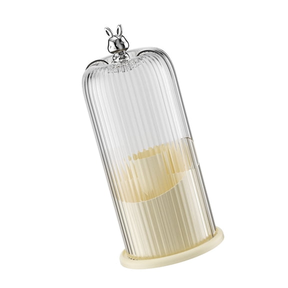 Rotating Makeup Brush Holder Dustproof Clear Case Adjustable Compartments