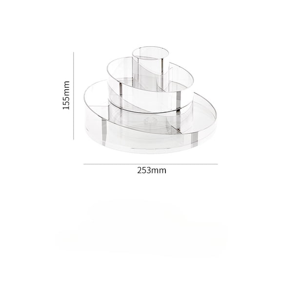 Rotating Makeup Organizer Desktop Makeup Brush Storage Bin Dressing Table Skincare Storage Rack Makeup Box