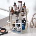 thumbnail image 1 of Rotating Makeup Organizer for Vanity, High-Capacity Skincare Clear Make Up Storage Perfume Organizers Cosmetic Dresser Organizer Countertop 360 Spinning (Clear, 2 Tier), 1 of 4