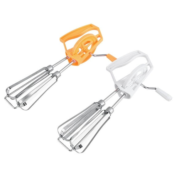 Mgaxyff Rotary Hand Egg Beater,Stainless Steel Rotary Hand Whip Whisk Egg Beater Mixer Cooking Tool Kitchen, Egg Beater Mixer