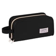 thumbnail image 1 of Rotating Mesh 3 Compartment Pencil Case, Large Capacity With 360 Swivel Base, Cute Desk Organizer For Pens And Markers (D), 1 of 9