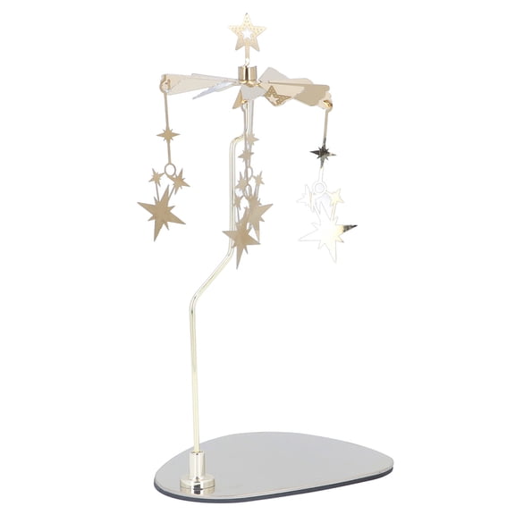Rotating Metal Candle Holder, European Style Wind <span Style="background:red"></span> Design For Romantic Ambiance Easy Assembly