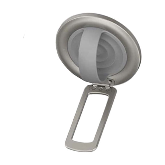 Rotating Metal Phone Bracket Silicone Magnetic Ring Holder Anti Slip With N52 Magnet For Desktop Use 1 Count