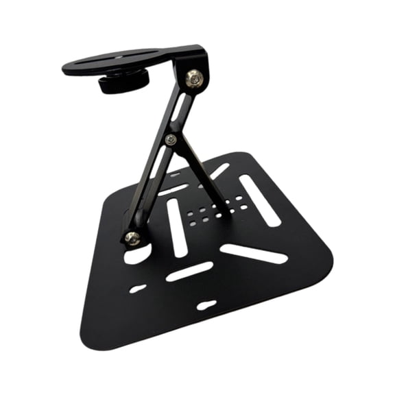 Rotating Metal Projector Holder Stand 10KG Load Foldable Height Adjustable Base Secure Stability Home Theater Office