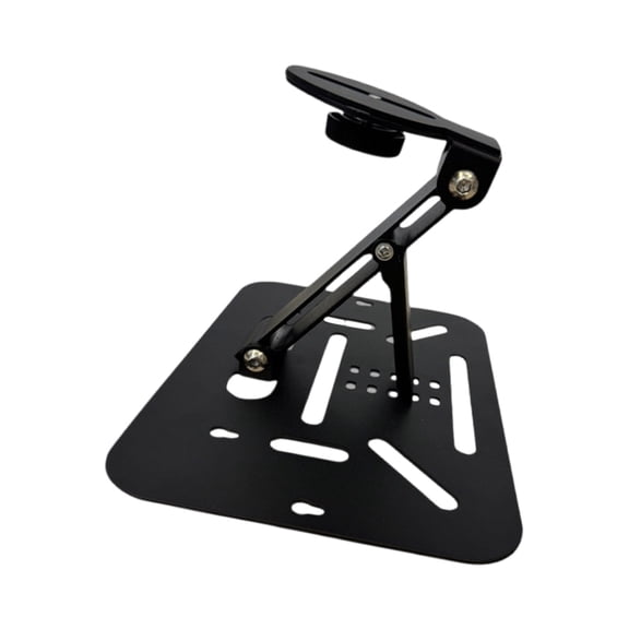 Rotating Metal Projector Holder Stand 10KG Load Foldable Height Adjustable Base Secure Stability Home Theater Office