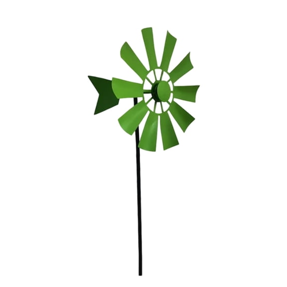 Rotating Metal Windmill for Indoor and Outdoor Display Classic Windmill Sculpture Metal Construction Ideal for All Ages and Seasonal