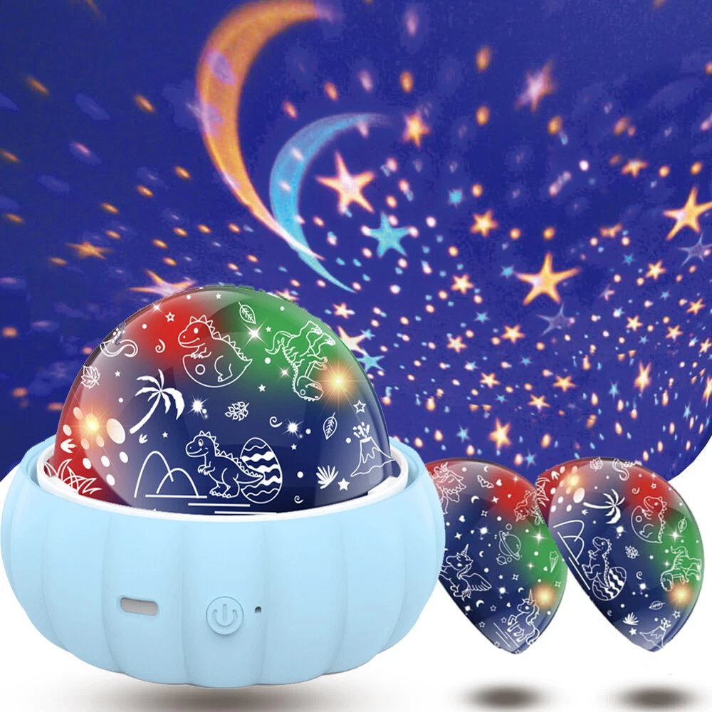 Rotating Night Light Room Star Projector Kids Starry Sky Ceiling Wall ...