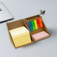 thumbnail image 1 of Rotating Note Holder and Sticky Notes Organizer, Foldable Desktop Storage Box with 500 Plus Memo Sheets, Multi Functional for Office and Study Use, 1 of 7