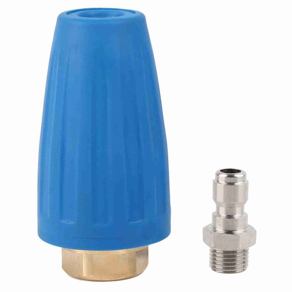Rotating Nozzles, Blue Efficient Turbo Nozzle 1/4" For Tile Floor For Clean The Asphalt Floor
