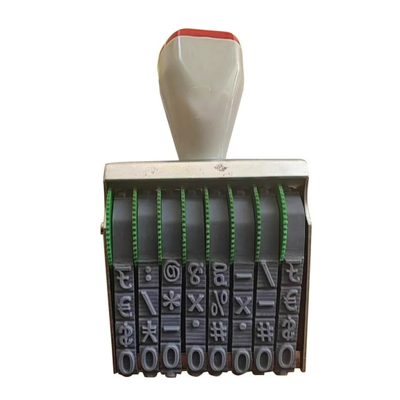 Rotating Number Stamp Changeable Digits Number Stamp 0-9 Number Stamp Business Stamp