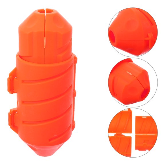 Rotating Outdoor Junction Box Orange Waterproof with Dual Power Line Connectors for Versatile Use
