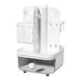 thumbnail image 1 of Rotating Pegboard Desk Organizer with Drawers, Modular Storage Rack for Stationery and Office Supplies, Customizable Desk Tidy System with Sliding Compartments for Study and Workspace, 1 of 8