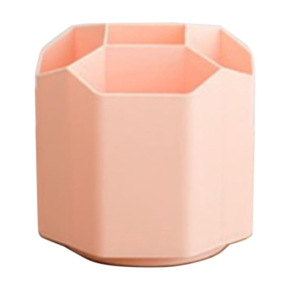 Rotating Pen Holder, 360 Degree Desk Organizer with Multi Compartments for Office Supplies, Stationery, and Makeup Brushes