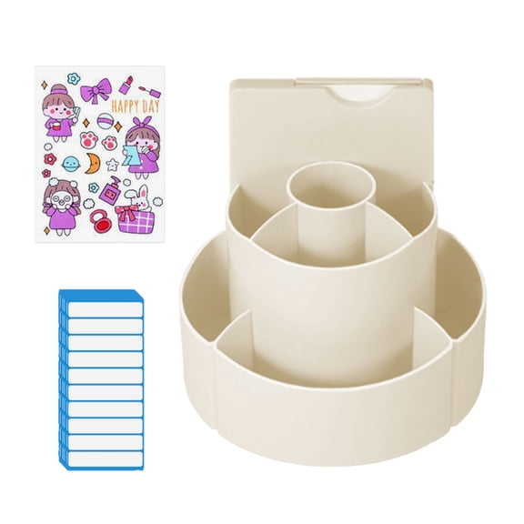 Rotating Pen Holder with Chore Chart Checklist Board 2 in 1 Desk Organizers