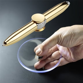 Rotating Pen Led Rolling Finger Ballpoint Pen,Multifunction Finger Gyro Spinn Rotating Pen, Fingertip Gyro Pen,Luminous Spinning Pen, Decompression Ballpoint Pen Pen