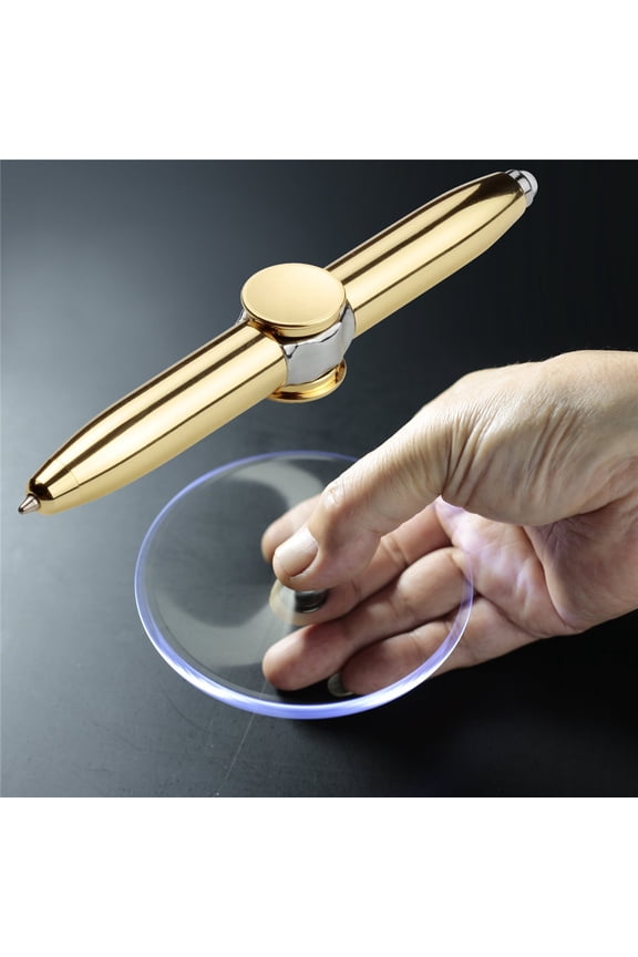 Rotating Pen Led Rolling Finger Ballpoint Pen,Multifunction Finger Gyro Spinn Rotating Pen, Fingertip Gyro Pen，Luminous Spinning Pen, Decompression Ballpoint Pen Pen