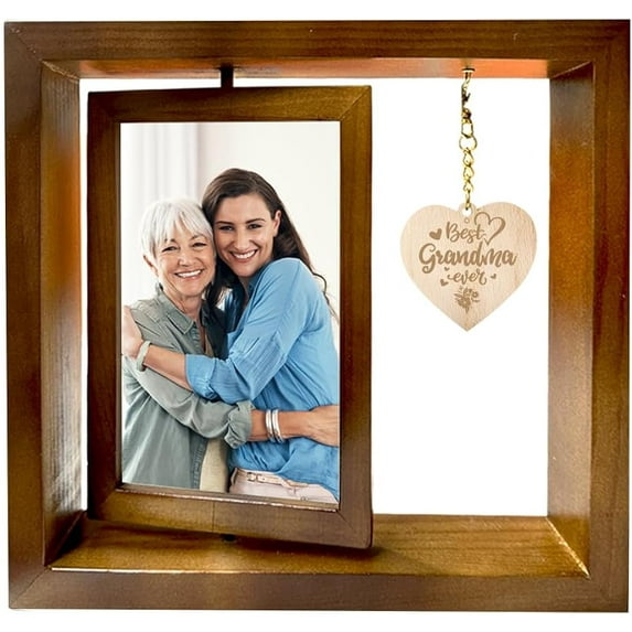 Rotating Photo Frame Memorial Picture Frames Grandma Picture Frame Best Grandma Ever Gift