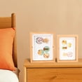 thumbnail image 1 of Rotating Picture Frame with Glass,Exquisite Rustic Desktop Display,Nordic Style Double Sided Photo Frame Ornament, 1 of 9