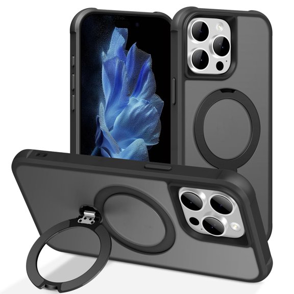 Rotating Pivot Bracket Magnetic Phone Case For iPhone 14 Pro Max