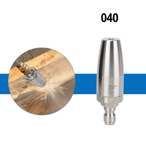 Rotating Pressure Washer Turbine Nozzle Hot Cold Water With 1/4" Quick Coupler