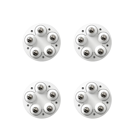 Rotating Pulley Wheels For Furniture Casters Heavy Duty Swivel Glides For Chair Table Legs 4 Pack 1.6X1.6X1.6 Inches