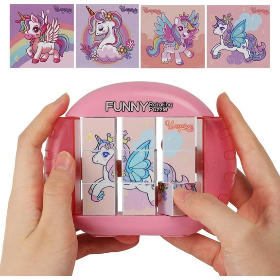 Rotating Puzzle for Kids – Funtogether Toys, 4-in-1 Travel Puzzle Set, Car & Airplane Designs, Road Trip Activities, Fine Motor Skills, Gift for Ages 3+