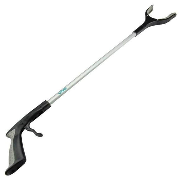 Vive Reacher Grabber 32" Extra-Long Mobility Aid with Rotating Grip Heavy-Duty Reaching Tool for Trash Pickup, Litter, Gardening & Everyday Use