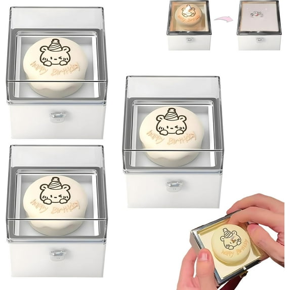Rotating Reversible Ring Cake Box, Pop Up Gift Box With Candles, Romantic Reversible Ring Box For Proposal, Valentines Birthday Anniversaries Wedding Gift (3 Pcs, No ring)