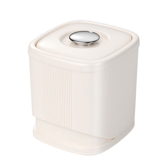 Rotating Rice Storage Container Seal Locking Lid Rice Jar Bugs Proof Grains Storage Box for Flour and Dog Treats