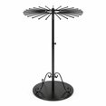 Metal Rotation Rotating Scarf Display Rack Metal Vertical Scarf Organizer BlackHijab ...