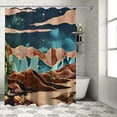 thumbnail image 1 of Orinice Cactus Mountains Pop Surrealism Bathroom Decor Set with Hooks 100% Polyester Shower Curtain for Home Bathroom Decoration 36x72, 1 of 7