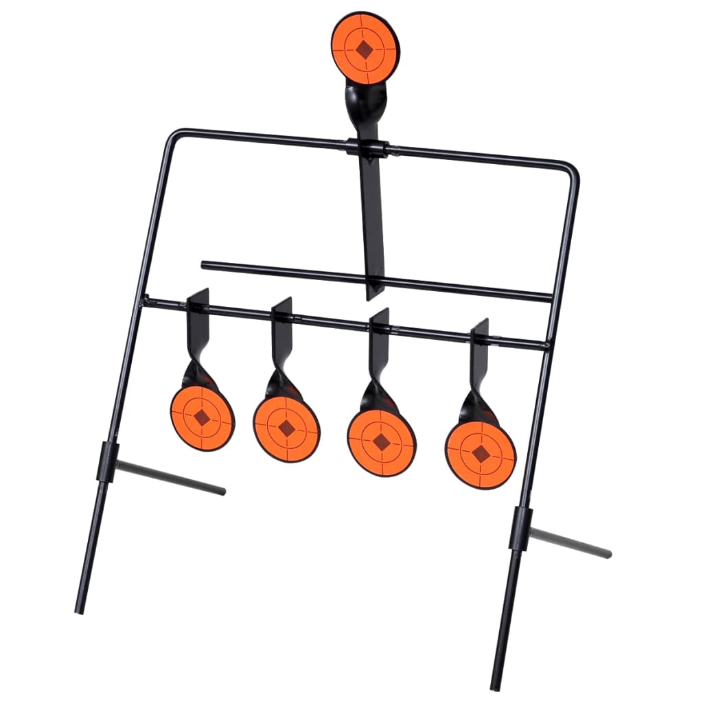 Rotating Shooting Target Set with 4+1 Auto Reset Targets Fun