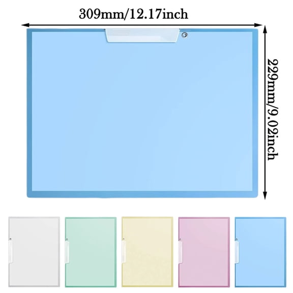 Rotating Side Opening File Folders, 2Pcs Side Opening Document Organizer, A4 Paper Protector Binder, 50 Sheet Capacity Report Cover, Space Saving File Folder, Rotating Side Open File Folder, Green